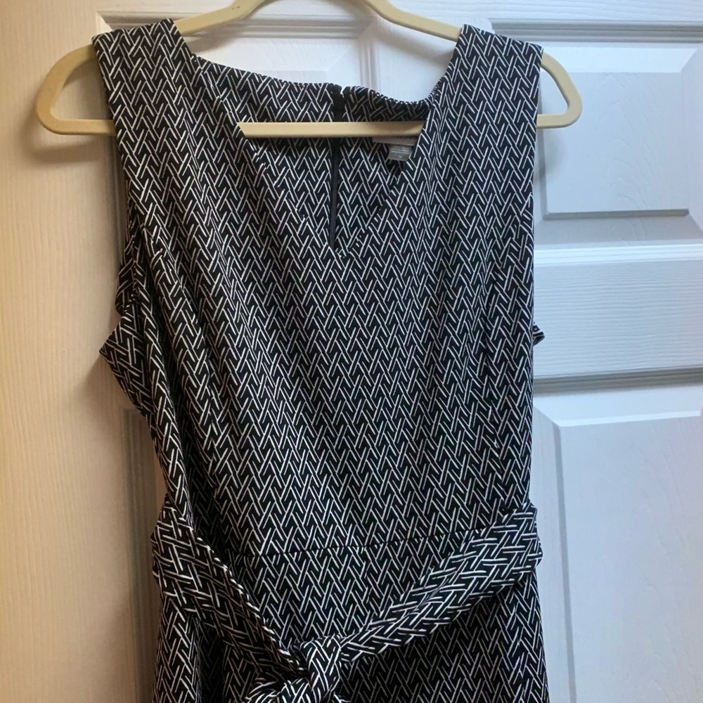 Calvin Klein Black and White Abstract Jumpsuit ** New